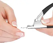 Fake Nail Cutter - Manicure Tool for Home - Type U Stainless Fingernail Trimmer for Salon Home Nail Design, Clippers for Precise Manicures
