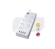 GENERIC 6 Outlets & 4 USB Outlets Surge Protected Powerboard PAD-4066E