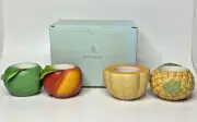 PartyLite Fruit Splash Candle Holder Set Retired NIB P16B/P7149