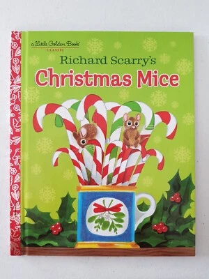 Little Golden Book - Richard Scarry's Christmas Mice 2014 HC Red Foil
