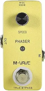 Phaser Analog Phase Guitar Effect Pedal Zinc Alloy Shell True Bypass Electric Guitar Effect Pedal Gold One Size