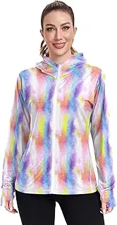 [RPLIFE] Dreamy Tie Dye Pastel Upf Jacket Upf 50+, Long Sleeve Zip up Outdoor Shirt