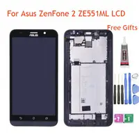 在飛比找蝦皮購物優惠-帶框架的 LCD 華碩 ZenFone 2 -ZE551ML