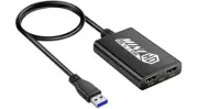 USB 3.0 to Dual 1080P Video Graphics Card Adapter For Windows Chromebook MacBook