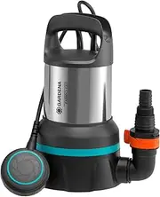 Gardena Pompa sommersa Acqua pulita 11000: pompa Acqua pulita di portata 11000 l/h, interruttore flottante con funz. Continuo, aspirazione piatta a 2 mm, sistema attacco rapido, 450 W (09032-20)