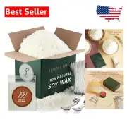 Complete 8 lb Soy Wax Candle Making Set with Cotton Wicks & Centering Devices