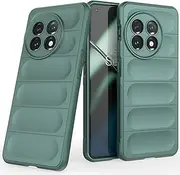 [Eabhulie] OnePlus 11 Case, Flexible TPU Silicone Non-Slip Shock-Absorbent Case Cover for OnePlus 11 Green