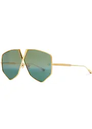 Valentino Valentino Garavani Hexagon-frame Sunglasses, Sunglasses - Green One Size