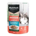 Black Hawk Healthy Benefits Indoor Chicken Whitefish in Gravy Wet Cat Food - 85g
