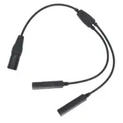 Aviation headset new headphone adapter GA dual plug to Airbus 5-pin XLR
