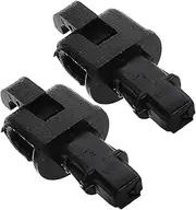 MUCKLILY 2pcs Shade Windshield Clamps Sun Shade Installation Kit Black Pp