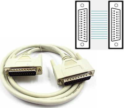 DB25 M-M 25Pin 25-Pin DB25 Male to Male LPT Printer Parallel extender Cable