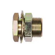Haldex 11307 Air Line Connector Fitting Bulkhead Union, 3/8" Nptf for Midland