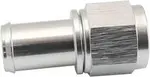 Aeroflow Female -8AN to 5/8" Barb Silver With Tube Nut - AF411-08-10S