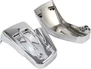 Battery Cover Motorcycle Battery Side Fairing Cover Plastic Left Right Fit For Harley Fatboy FLFB/S M8 Softail Models 2018-2021 Motorcycle Battery Cover(Chrome)