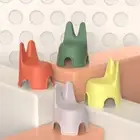 Plastic Children's Chair Rabbit Ears Small Stool Cute Back Chair Home