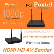 2.4/5GHz Wireless HD1080P HDMI AV Sender Transmitter 1 Receiver for Foxtel 4 5