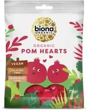 Biona Organic Pomegranate Hearts Confection 75g