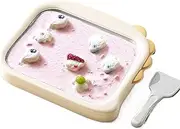 Ice Cream Maker Ball Food Grade Stainless Steel Household Ice Cream Pan Soft Serve Ice Cream Machine ABS Yogurt Maker, B