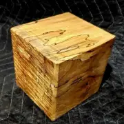 5"×5"×5" Nice Spalted Ambrosia Maple Turning Blank. Lathe, Carving Wood