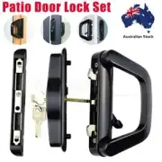 Glass Patio Sliding Door Lock Handle Entrance Door Locks Set Hardware Security