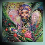 My little fairy Jemima: high quality ready to hang art deco canvas print