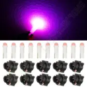 Pink 10X T5 Twist Socket Instrument Panel Gauge Dash LED Bulbs 74 70 37 2721