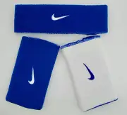 Nike Premier Headband & Wristbands Set Adult Home & Away Game Royal/White
