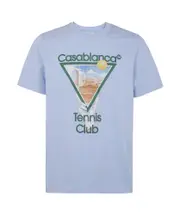 Casablanca Metaphysical Tennis Icon T-Shirt S,XL,XS,L,M light blue