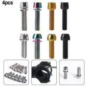 Set of 4 MTB Bike Bicycle Stem Screws Bolts M5x20mm and M6x20mm High Quality