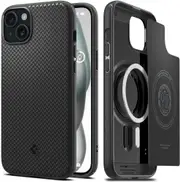 SPIGEN iPhone 15 Case, 6.1 2023 Genuine Mag Armor MagFit MagSafe Compatible Magnet Cover for Apple