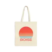Boise, Idaho Retro 80s Cotton Canvas Boise Tote Bag