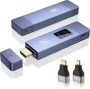 TV Wireless HDMI Extender/ Transmitter & Receiver w/ LED Screen - EZ Plug & Play