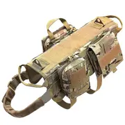 Camouflage Big Dog Harness Pet German Shepherd K9 Malinois Training Vest Tactical Dog Harness and Leash Set for Dogs