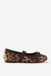[Cotton On Kids] Cotton On Kids - Olivia Ballet Flat - Leopard/scrunch toe 10 LEOPARD/SCRUNCH TOE