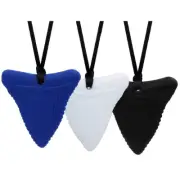 Chew Necklaces for Sensory Kids, 3 Pack Silicone Oral Motor Aids Chewy
