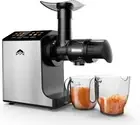 Cold Press Juicer, Masticating Juicer Machines Easy to Clean with Brush, Touch S