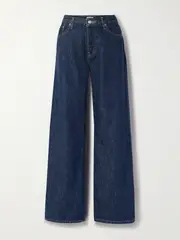 [RE/DONE] RE/DONE - Palazzo High-rise Wide-leg Jeans - Dark denim - 28 28 Blue
