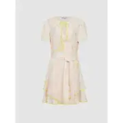 NWT REISS Carlotta Belted Flippy Dress - Floral Ruffle Tiered Dress