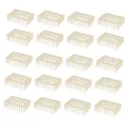 20Pcs Plastic Queen Cage Bee Cage Shape Beekeeper Tools Rearing Box