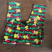 Dr Seuss The Grinch Mens Pajama Pants Sz M NWT Plush Ho Ho Ho Merry Christmas