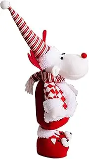 plsyyuw Christmas Doll Decoration, Retractable Figurine, Home Decorations Soft Doll Christmas Figurines Ornament for Table Fireplace Indoor Home Party