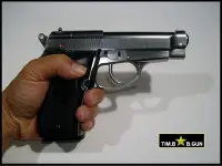 在飛比找Yahoo!奇摩拍賣優惠-WG炫銀小M84口袋型CO2動力版瓦斯槍手槍6mm全金屬槍身