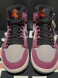 在飛比找Yahoo!奇摩拍賣優惠-Air Jordan 1 AJ1黑紫葡萄 防水 3M反光 高