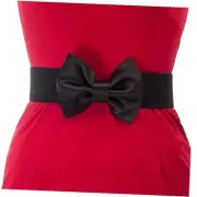 Women's Wide Belt Vintage Big Bow Knot Corset Waistband