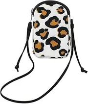 [BBORGDC] Leopard Print Crossbody Bag for Women – Small Water-Resistant Phone Purse Wallet with Adjustable Strap | Dual Compartment Shoulder Bag for Travel & Vacation | Stylish & Practical Gift