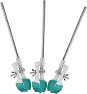 CANIGHT 3pcs Universal Clip Accessories for Device Chemical Flask Holder Swivel Extension Flask Clamp Flask Clamp Holder Laboratory Burette Clamp Test Tube Laboratory Flask Clamp Trig Pvc