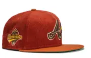 New Era Atlanta Braves Cord Dream 59FIFTY Fitted Hat Cap 1997 World Series 7 1/2