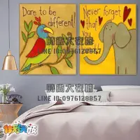 在飛比找樂天市場購物網優惠-樂天精選~DIY數字油畫兒童卡通動物掛畫手繪裝飾畫現代油彩畫