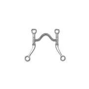 Myler Bits Myler SS 7 Flat Shank Sweet Iron Medium Port Wide
